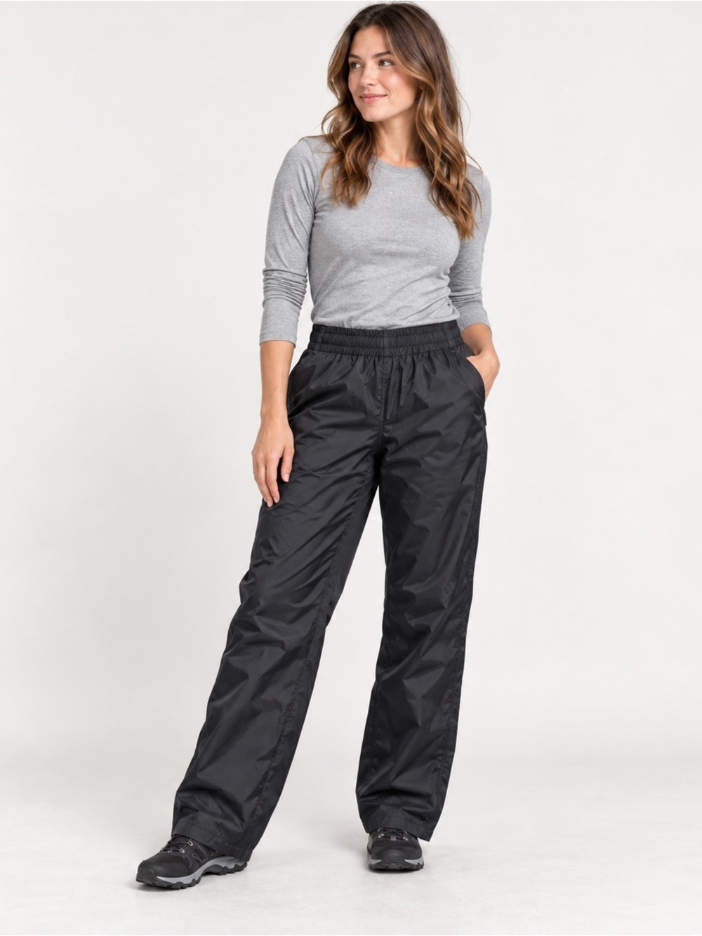 COLUMBIA Waterproof Pants Womens Medium Straight Leg Black